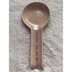 Rae Dunn Disney THE LION KING REMEMBER WHO YOU ARE Ceramic Spoon Rest NEW